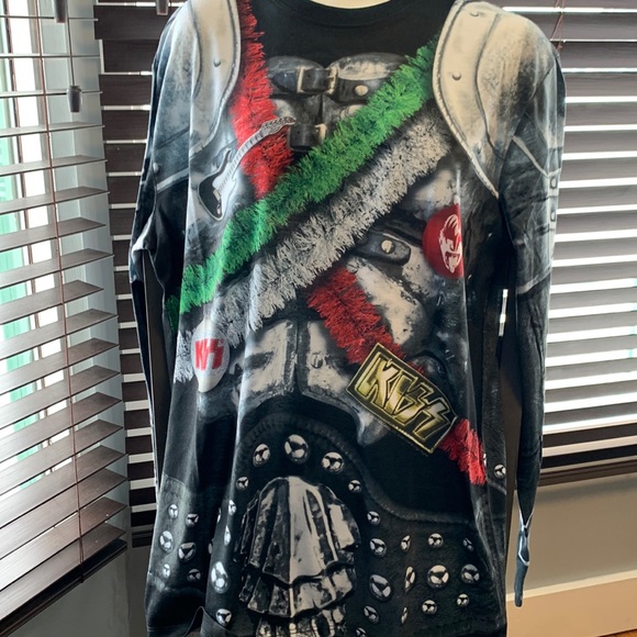 Faux Real Kiss Music Rock Christmas shirt - size M - Picture 2 of 6